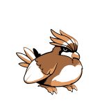 bird bird_focus commentary creature english_commentary full_body gen_1_pokemon no_humans pidgeotto pokemon pokemon_(creature) rumwik signature simple_background solo white_background 