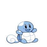  blue_theme commentary creature english_commentary full_body gen_1_pokemon monochrome no_humans pokemon pokemon_(creature) pokemon_(game) pokemon_rgby pokemon_rgby_(style) rumwik shell signature simple_background sitting solo squirtle white_background 