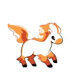  commentary creature english_commentary fire full_body gen_1_pokemon horse monochrome no_humans pokemon pokemon_(creature) pokemon_(game) pokemon_rgby pokemon_rgby_(style) ponyta rumwik signature simple_background solo standing_on_three_legs white_background 