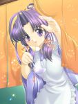  haruka_(sister_princess) japanese_clothes kimono ladle purple_eyes purple_hair sister_princess violet_eyes 