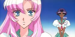  chu_chu green_eyes himemiya_anthy pink_hair purple_hair revolutionary_girl_utena school_uniform shoujo_kakumei_utena tenjou_utena 