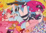  boota boots bra breasts garter_belt highres lingerie nakamura_shouko nurse official_art pill pills ponytail red_hair redhead scan syringe tengen_toppa_gurren_lagann thigh-highs thighhighs underwear yellow_eyes yoko_littner yoko_ritona 