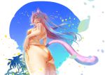  1girl absurdres animal_ears ass cat_ears highres original shimofuri swimsuit 