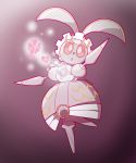  :o bunny_focus commentary creature english_commentary full_body gen_7_pokemon heart looking_at_viewer magearna magearna_(normal) mythical_pokemon no_humans peyton_(partyhorn) pokemon pokemon_(creature) purple_background purple_theme rabbit signature simple_background solo standing standing_on_one_leg 