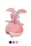  :o bunny_focus commentary creature english_commentary full_body gen_7_pokemon highres magearna mythical_pokemon no_humans pink_theme pokemon pokemon_(creature) rabbit simple_background solo star white_background 