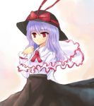  hat long_skirt nagae_iku purple_hair red_eyes skirt tes tes_(unpre) touhou 