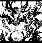  black_hair black_rock_shooter black_rock_shooter_(character) blue_eyes chain chains shirow_(crazy) solo twintails 