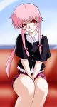  long_hair mirai_nikki pink_hair red_eyes yandere 