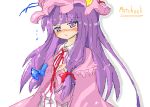  blush patchouli_knowledge purple_eyes purple_hair shuna_(artist) touhou violet_eyes 