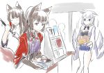  3girls akagi_(azur_lane) amagi_(azur_lane) azur_lane commentary_request kaga_(azur_lane) multiple_girls steed_(steed_enterprise) 