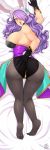  1girl absurdres animal_ears ass black_gloves blush camilla_(fire_emblem) fake_animal_ears fire_emblem fire_emblem_fates fire_emblem_heroes from_behind full_body gloves hair_over_one_eye highres long_hair open_mouth pantyhose purple_hair rabbit_ears revolverwing solo violet_eyes 