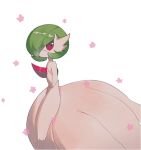  clarevoir commentary creature english_commentary feet_out_of_frame from_side gardevoir gen_3_pokemon mega_gardevoir mega_pokemon no_humans pokemon pokemon_(creature) profile simple_background solo standing violet_eyes white_background 