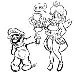  bouqet flower large_breasts mario super_mario_bros. princess_daisy super_mario 