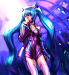  bow_(artist) bow_(bhp) detached_sleeves hatsune_miku long_hair microphone thigh-highs thighhighs tion_yoku twintails vocaloid 