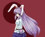  bad_id bunny_ears bunny_tail long_hair purple_hair rabbit_ears red_eyes reisen_udongein_inaba shibaraku skirt tail touhou 