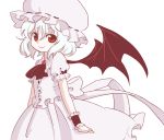  bad_id hat ica remilia_scarlet ribbon ribbons short_hair touhou wings 