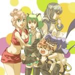  hatsune_miku hatsune_miku_(cosplay) kagamine_len kagamine_len_(cosplay) kagamine_rin kagamine_rin_(cosplay) kaito kaito_(cosplay) klan_klein luca_angeloni macross macross_frontier meiko meiko_(cosplay) parody ranka_lee saotome_alto sheryl_nome thighhighs vocaloid 