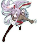  bad_id bunny_ears bunny_tail purple_hair rabbit_ears red_eyes reisen_udongein_inaba tail thighhighs touhou yuki_hikari 