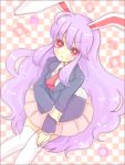  bad_id bunny_ears long_hair pinkmm purple_hair rabbit_ears reisen_udongein_inaba skirt touhou 