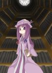  book hair_ribbon hair_ribbons hat library long_hair patchouli_knowledge purple_hair ribbon ribbons sorrau touhou violet_eyes voile 