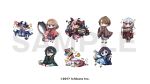  2boys 5girls ahoge aiba_uiha ars_almal black_hair blue_eyes blue_hair blush blush_stickers braid brown_eyes brown_hair bucket chibi closed_mouth controller debidebi_debiru demon demon_horns demon_tail demon_wings earrings flying game_controller hair_ornament hakase_fuyuki haori highres holding holding_wand horns japanese_clothes jewelry kagami_hayato kanikama kimono long_sleeves mayuzumi_kai medium_hair multicolored_hair multiple_boys multiple_girls nijisanji official_art one_eye_closed open_mouth red_eyes redhead rubber_duck sample sandals saw shampoo_bottle silver_hair simple_background sleeves_past_fingers sleeves_past_wrists smile steam streaked_hair striped stuffed_animal stuffed_toy tail teddy_bear towel tripping two-tone_hair vertical-striped_kimono vertical_stripes virtual_youtuber wand white_background wings x_hair_ornament yorumi_rena yukata 