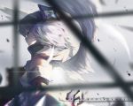  1girl amane_kanata angel angel_wings blurry blurry_foreground closed_mouth commentary_request cute_mdr depth_of_field english_text from_side halo hololive lavender_hair pink_eyes solo virtual_youtuber white_wings wings 