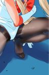  1girl akaza bishoujo_senshi_sailor_moon black_legwear brooch derivative_work gloves head_out_of_frame jewelry magical_girl no_pants pantyhose sailor_moon sailor_senshi sailor_senshi_uniform screencap_redraw solo squatting tsukino_usagi white_gloves 