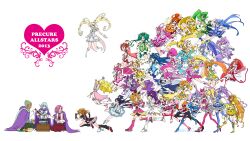  2013 3boys 6+girls :o ;q absolutely_everyone ahoge aida_mana akimoto_komachi antenna_hair aoki_reika aono_miki arm_up asymmetrical_clothes baritone_(suite_precure) bassdrum blonde_hair blue_boots blue_eyes blue_hair blue_skirt boots bow bowtie braid brooch brown_eyes brown_hair butterfly_brooch butterfly_hair_ornament choker circlet closed_eyes commentary_request cone_hair_bun copyright_name cure_ace cure_aqua cure_beat cure_beauty cure_berry cure_black cure_bloom cure_blossom cure_diamond cure_dream cure_echo cure_egret cure_happy cure_heart cure_lemonade cure_march cure_marine cure_melody cure_mint cure_moonlight cure_muse_(yellow) cure_passion cure_peace cure_peach cure_pine cure_rhythm cure_rosetta cure_rouge cure_sunny cure_sunshine cure_sword cure_white dokidoki!_precure double_bun drill_hair eunos everyone facial_hair falsetto_(suite_precure) fresh_precure! futari_wa_precure futari_wa_precure_max_heart futari_wa_precure_splash_star green_eyes green_facial_hair green_hair green_skirt hair_bun hair_flaps hair_ornament hair_rings hair_tubes hairband hairpin half_updo hanasaki_tsubomi heart heart_brooch heartcatch_precure! higashi_setsuna high_ponytail highres hino_akane_(smile_precure!) hishikawa_rikka hoshizora_miyuki houjou_hibiki hummy_(suite_precure) hyuuga_saki in-franchise_crossover jewelry kasugano_urara_(yes!_precure_5) kenzaki_makoto kise_yayoi knee_boots kujou_hikari kurokawa_eren kurumi_erika long_hair madoka_aguri magical_girl midorikawa_nao milk_(yes!_precure_5) milky_rose mimino_kurumi minamino_kanade minazuki_karen mishou_mai misumi_nagisa momozono_love multiple_boys multiple_girls myoudouin_itsuki natsuki_rin one_eye_closed orange_hair orange_skirt pink_arm_warmers pink_boots pink_bow pink_eyes pink_hair pink_skirt pink_sleeves pink_wrist_cuffs ponytail precure precure_all_stars precure_all_stars_new_stage:_mirai_no_tomodachi purple_arm_warmers purple_hair purple_skirt red_eyes red_hair ribbon running sakagami_ayumi seiren_(suite_precure) shiny_luminous shirabe_ako shoes short_hair sidelocks single_hair_bun sitting skirt smile smile_precure! suite_precure table thigh-highs thigh_boots tiara tongue tongue_out tsukikage_yuri twin_drills twintails v violet_eyes wings wrist_cuffs yamabuki_inori yellow_bow yellow_eyes yes!_precure_5 yes!_precure_5_gogo! yotsuba_alice yukishiro_honoka yumehara_nozomi yuri 