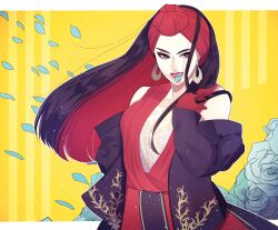  animification arabian_clothes black_hair commentary_request disneyland dress earrings farja formal_clothes gloves highres jewelry lipstick long_hair long_sleeves looking_at_viewer makeup red_gloves rl10_02 simple_background smile solo upper_body 