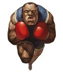  balrog boxing_gloves capcom dark_skin highres lips m_bison male muscle nona official_art short_hair shorts solo street_fighter svc_chaos 