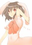  bad_id bunny_ears inaba_tewi rabbit_ears red_eyes ribbon ribbons short_hair tetsuo touhou 