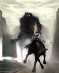  colossus epic fusion giant horse lie-on mono monster playstation_2 riding shadow_of_the_colossus surcoat sword valus video_game wander weapon 