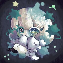  1girl @_@ blush body_markings colored_eyelashes colored_skin commentary cookie_run cookie_run:_kingdom cuffs english_commentary gradient_hair highres long_hair multicolored_hair pom_pom_dough_cookie shackles solo thesparkledash torn_clothes twintails white_eyelashes white_hair white_skin 