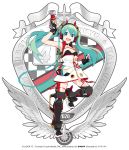  aqua_eyes aqua_hair badge bare_shoulders black_gloves cable character_name crypton_future_media dress fingerless_gloves full_body gloves goodsmile_racing hatsune_miku headphones headset highres holding impact_wrench leg_up lena_(zoal) long_hair official_art open_mouth piapro racing_miku racing_miku_(2020) shin_guards sleeveless sleeveless_dress smile star strapless strapless_dress twintails vocaloid wheel white_dress wings 