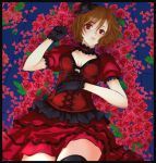  bad_id buchi_(pixiv30168) flower gloves gothic gothic_lolita lolita_fashion meiko rose roses solo thigh-highs thighhighs vocaloid 