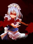  izayoi_sakuya maid red_eyes sawayaka_samehada touhou white_hair 