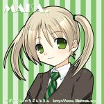  green_eyes lowres maka_albarn maka_arubaan necktie soul_eater twintails 