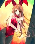  asahina_mikuru bunny_ears bunny_girl bunnysuit long_hair pantyhose rabbit_ears red_eyes suzumiya_haruhi_no_yuuutsu 