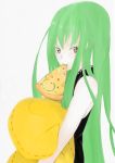  cc cheese-kun code_geass food green_hair long_hair pizza pizza_hut yellow_eyes 