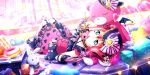  blush dress green_eyes kurosawa_ruby lollipop love_live!_school_idol_festival_all_stars pink_hair short_hair twintails 
