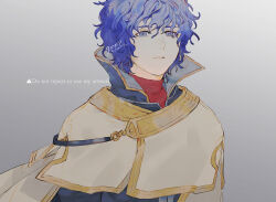  1boy 91007 blue_eyes blue_hair closed_mouth commentary_request fire_emblem fire_emblem:_radiant_dawn looking_at_viewer male_focus pelleas_(fire_emblem) popped_collar solo turtleneck upper_body 