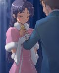  cute_&amp;_girly_(idolmaster) elbow_gloves gloves hand_on_another's_chest hand_to_chest idolmaster kisaragi_chihaya lowres matsudo_aya 