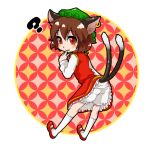  animal_ears batako_(artist) bloomers cat_ears cat_tail chen tail touhou 