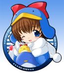  blue_eyes brown_hair ecoco ekokuice penguin tokuda_shinnosuke 