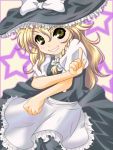  hat hiyama_you kirisame_marisa long_hair ribbon ribbons star stars touhou 