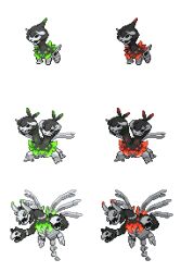  alternate_color alternate_design alternate_shiny_pokemon black_fur catchneko22 colored_skin colored_tips deino_(pokemon) demon_horns evolutionary_line fakemon green_eyes grey_skin horns hydreigon multicolored_hair multiple_heads multiple_wings original pokemon pokemon_(creature) red_eyes shiny_pokemon side-by-side skeleton sprite sprite_art undead white_background wings zweilous 