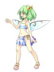  green_hair pointy_ears touhou tsuru_piko wings 