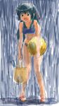  bag ball beachball bikini broccoli galaxy_angel karasuma_chitose nyama rain shopping_bag swimsuit 