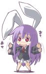  bunny_ears chibi crazy_developers purple_hair rabbit_ears red_eyes reisen_udongein_inaba tears touhou 
