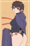  1girl ass cosplay highres kasugano_sakura looking_at_viewer raven_(dc) 